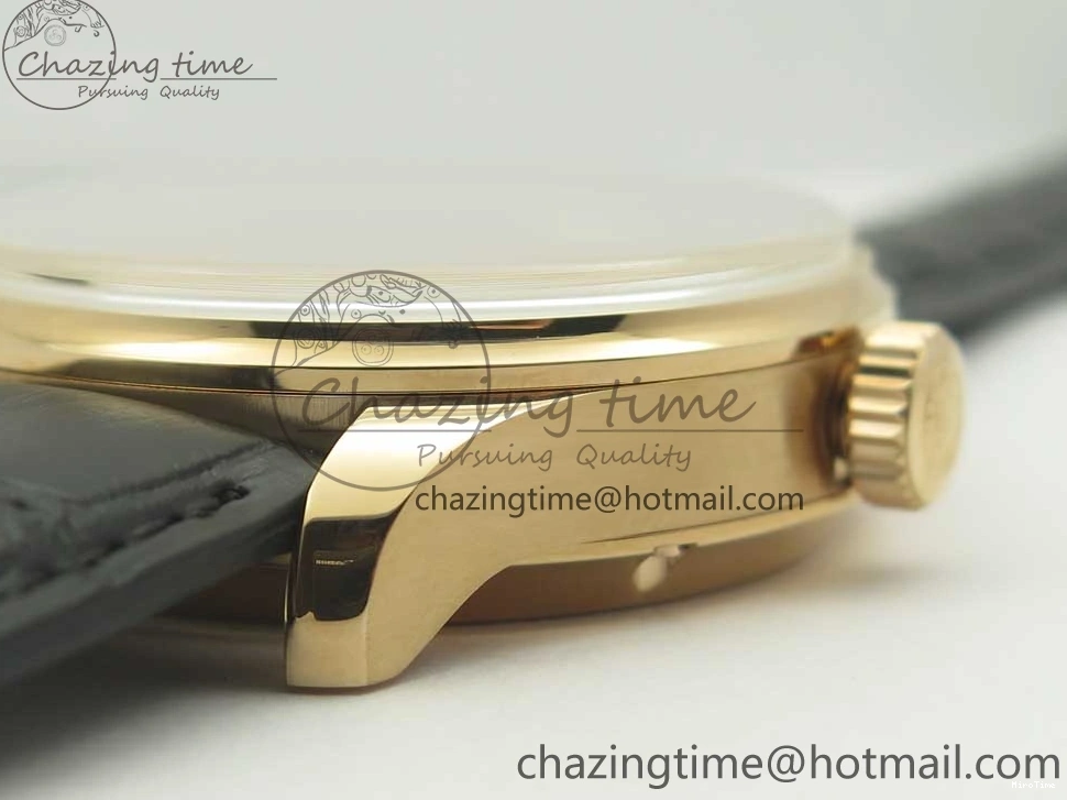 MIROTIME 0107 Thermal Portuguese Real PR Real Annual Calendar IW503501 RG ZF 1:1 Best Edition White Dial on Black Leather Strap A 7150